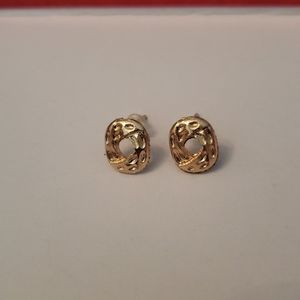 4/$10 gold stud earrings